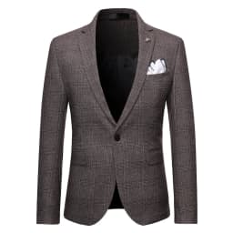 Men's High-quality Plus Size 5XL-M 3-piece Suit (suit+vest+pants) Business Fashion Plaid Suit Groom's Wedding Banquet Set