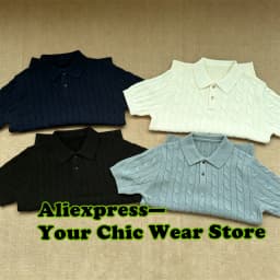 Male Shirts Vintage Men's Cotton Thick Fried Dough Twists Stand Collar Knitwear Short Sleeve Top
