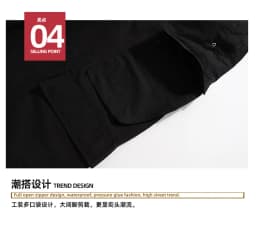 MIJKO Wide Leg Drawstring Black Cargo Pants Unisex Straight Baggy Casual Overalls Men's Streetwear Loose Oversized Trousers