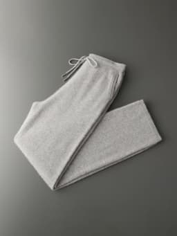 Men Luxury 100% Cashmere Knit Wide Leg Pants Warm Casual Business Trousers Solid Color Autumn Winter Skin-friendly Bottom Wear