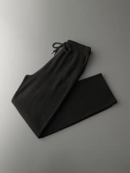 Men Luxury 100% Cashmere Knit Wide Leg Pants Warm Casual Business Trousers Solid Color Autumn Winter Skin-friendly Bottom Wear