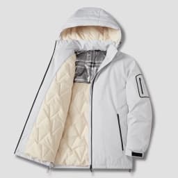 2024 Autumn and Winter New Fashion Trend Thick Warm Hooded Cotton-Padded Jacket Men's Casual Loose Comfortable Plus Size Coat