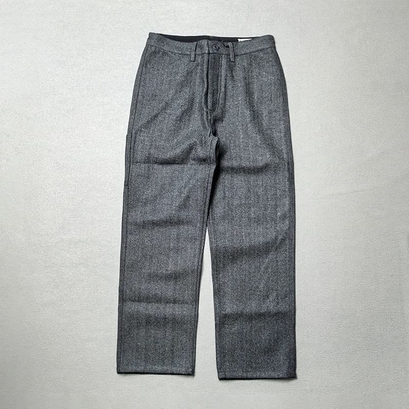5904# 2025 Autumn and Winter New American Retro Thick Wool Cargo Pants Men's Trendy Brand Straight Casual Busniess Suit Trousers