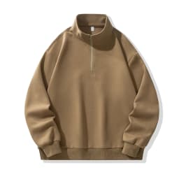 Large Size Men's Sweatshirts M-8XL Autumn Stand-up Collar Half-zipper Solid Color Long-sleeved Oversize Outdoor Sports Pullover