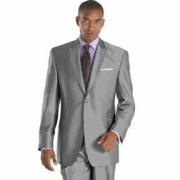 2022 New Arrival Mens Suits Groomsmen Peak Lapel Groom Tuxedos Shiny Silver Wedding Best Man Suit