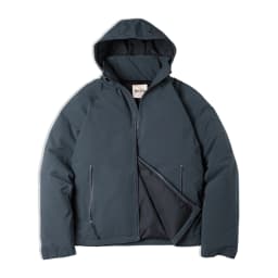 Maden Winter Hooded Down Jacket for Men White Duck Down Filling Thickened Warm Outer Coat Outdoor Windproof Parkas Black Jacket