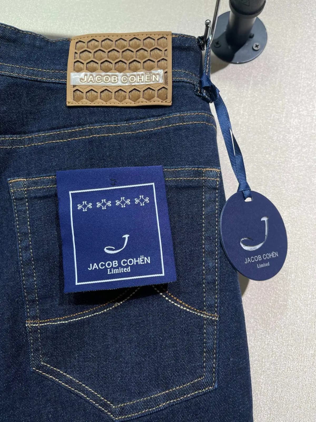 OECHSLI Jeans Thick Cotton Men 2025 Autumn Winter new casual warm Blue embroidery comfortable straight Big size 30-40 Pants