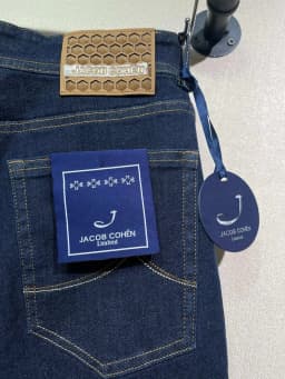 OECHSLI Jeans Thick Cotton Men 2025 Autumn Winter new casual warm Blue embroidery comfortable straight Big size 30-40 Pants