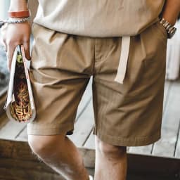 Maden Vintage Buckle Belt Straight Shorts with Outdoor Casual Five-point Pants for Men's New Summer Fashion