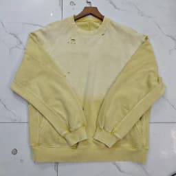Vintage American Style Distressed Fleece Sweatshirt Men Winter Thick Loose Casual Hooded Pullover with Retro Design