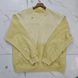 Vintage American Style Distressed Fleece Sweatshirt Men Winter Thick Loose Casual Hooded Pullover with Retro Design