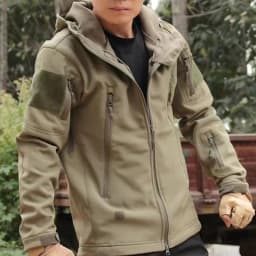 Tactical Men Winter Set Fleece Parkas Cargo Jackets Windbreak Hiking Camping Pant Climbing Tracksuit Sharkskin Casual Hood Coats