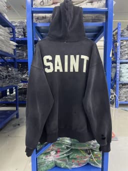 Washed Orange Saint Pullover Men Women Best Quality Hooded Hoodie
