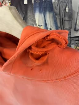 Washed Orange Saint Pullover Men Women Best Quality Hooded Hoodie