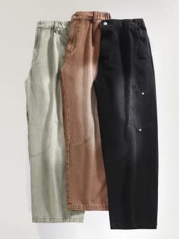 Men's Straight Baggy Jeans Korean Fashion Elastic Waist Wide Leg Denim Pants 380g/m² Heavy Cotton Street Y2K Jeans Big Size 8XL