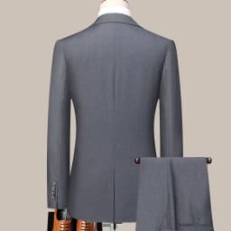 Suit (Blazer+Pants) Men's Fashion Business Outdoor Gentleman Trend Solid Color Casual Slim-fit Wedding Host Gentleman Suit S-6XL