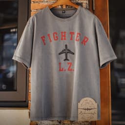 Maden Men's Vintage Fighter Plane Print T-Shirt Heavyweight Cotton Oversized Crew Neck Summer Casual Streetwear Tee Men's Tops