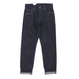 Amekaji 100% Cotton Men's Red White Selvedge Denim Jeans - American Vintage Heavyweight Washed Distressed Raw Straight Pants