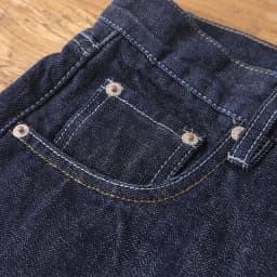 Amekaji 100% Cotton Men's Red White Selvedge Denim Jeans - American Vintage Heavyweight Washed Distressed Raw Straight Pants
