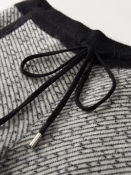 Soft 100% Merino Wool Straight-leg Pants For Men Jacquard Warm Knitted Pants Autumn Winter Thick Bottom Wear