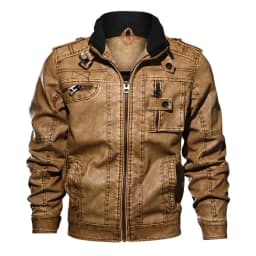 Autumn Winter Brand Leather Jacket Men Vintage Biker PU Coat Causal Motorcycle Jackets Plus Size 8XL 3D Stand Collar Thick Tops