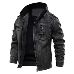 Autumn Winter Brand Leather Jacket Men Vintage Biker PU Coat Causal Motorcycle Jackets Plus Size 8XL 3D Stand Collar Thick Tops