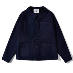 2026 Spring Round Collar Mole Skin French Four Bag Workwear Jacket Heavy Duty Washed Vintage Styleouter Garment Loose Fit Coat