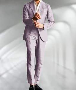 Green Linen Male Suits Wedding Tuxedo Business Fashion Blazer Sets Custom Made Two Pieces (Jacket+Pants) Conjuntos De Chaqueta