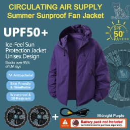 Couple Summer Cooling Fan Vest, Breathable Heat-Resistant Air Conditioned Sleeveless Workwear for Outdoor Use(Not Power)