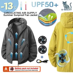 Couple Summer Cooling Fan Vest, Breathable Heat-Resistant Air Conditioned Sleeveless Workwear for Outdoor Use(Not Power)