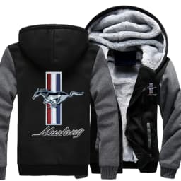 New Winter Men Fashion High Quality Mustang 11Logo Hoodies Jacket Casual Wool Liner Fleece Sweatshirts Male Hoody Coat