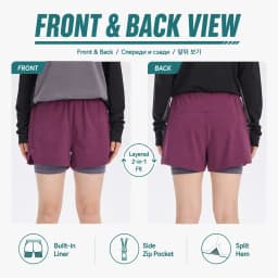 Unisex 2in1 Running Shorts Quick Dry Gym Workout Activewear Double Layer Compression Liner Athletic Fitness Jogging Sweat Shorts