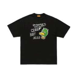 HUMANMADE Burger Print T-Shirt, Cotton Stretch Loose Tee, Street Summer Top for Couple Unisex