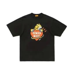 HUMANMADE Burger Print T-Shirt, Cotton Stretch Loose Tee, Street Summer Top for Couple Unisex
