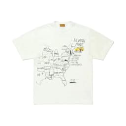 HUMANMADE Burger Print T-Shirt, Cotton Stretch Loose Tee, Street Summer Top for Couple Unisex