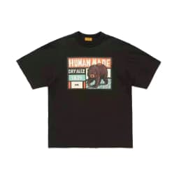 HUMANMADE Burger Print T-Shirt, Cotton Stretch Loose Tee, Street Summer Top for Couple Unisex