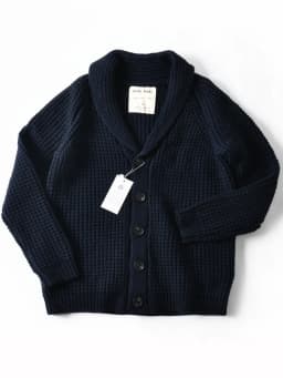 Eu Vintage 100% Wool Chunky Knit Sweater for Men - Yama-otoko Style Autumn Winter Loose Fit Casual Shawl Collar Cardigan Coat