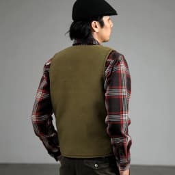 0403# Winter New American Retro Thickened Velvet Naval N1 Deck Vest Men's Fashion 40% Cashmere Washed Casual Cargo Waistcoat