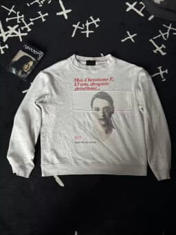Christane F Portrait print sweater ER/D 18AW