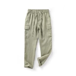 2025 Spring New Linen Pants Mid-waist Loose Youth Breathable Linen Casual Pants