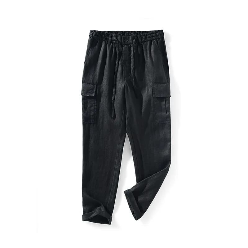 2025 Spring New Linen Pants Mid-waist Loose Youth Breathable Linen Casual Pants