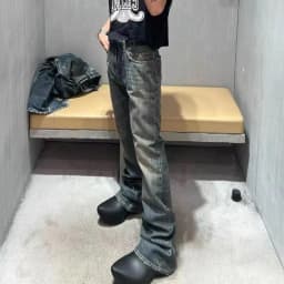 Vintage Cleanfit Casual Loose Denim Pants Mens Straight High Street Baggy Jeans Ropa Hombre Oversized Cargo Trousers