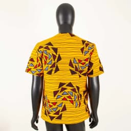 African Shirts for Men Short Sleeve O-neck Ankara Clothes Print Blouse Crop Top Plus Size Casual Shirt Bazin Riche A2312001