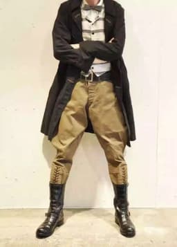 HKSH Spring Autumn New Men Tide Punk Vintage Knight Pants Motorcycle Casual American Twill Cotton Brushed Cotton Chic Ins HK4863