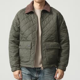 2024 Winter New American Retro Long Sleeve Lapel Dom Quilted Jacket Men's Simple 100% Polyester Thick Casual Multi-pocket Coat