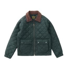 2024 Winter New American Retro Long Sleeve Lapel Dom Quilted Jacket Men's Simple 100% Polyester Thick Casual Multi-pocket Coat