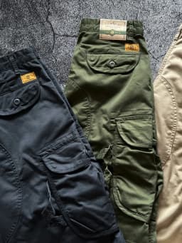 Spring/Autumn Men's Loose Straight Stretch Multi-Pocket Cargo Pants - Hong Kong Patchwork Casual Trousers Japanese Streetwear