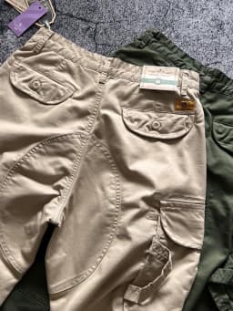 Spring/Autumn Men's Loose Straight Stretch Multi-Pocket Cargo Pants - Hong Kong Patchwork Casual Trousers Japanese Streetwear