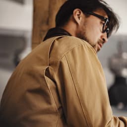 Maden Retro Interstellar Same Style J001 Jacket Canvas Detroit Hunting Jacket Heavyweight Pocket Work Jacket Lapel Collar Coat