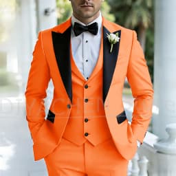 Men's Three Piece Tuxedo Suit Set Peak Lapel Formal Wedding Groom Party Outfits for Gentlemen Luxury Stylish Slim Male Suit